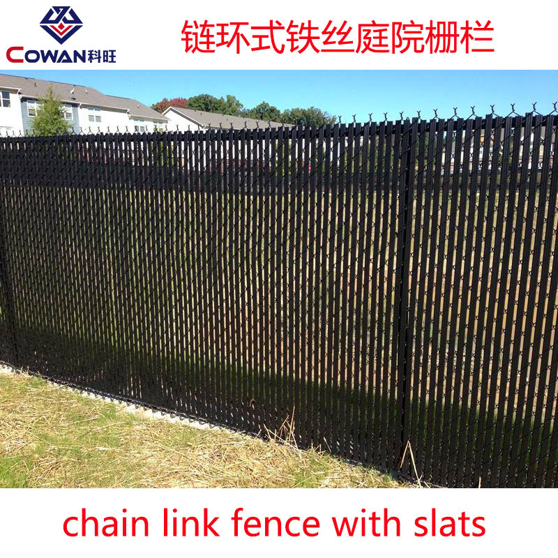 Malla de alambre de cadena estilo americano para paisajismo, jardín y protección de patios, venta directa de fábrica, valla de privacidad.