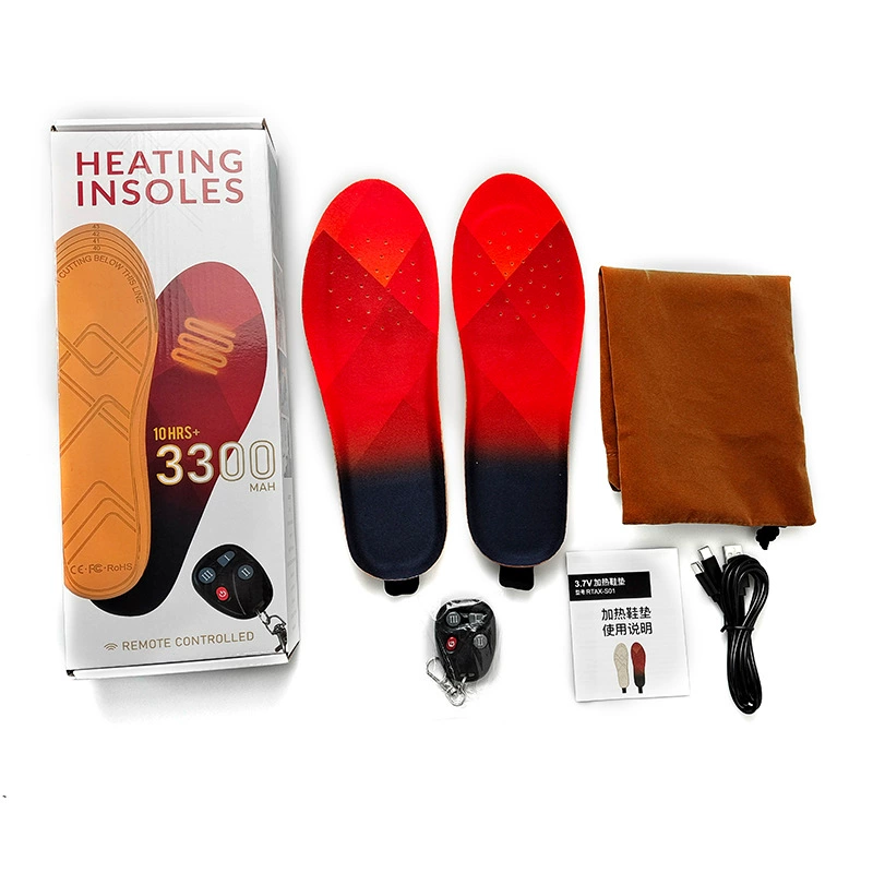 Кросс-борд wireless remote control electric insole warming feet USB smart electric heating insole winter heating insole