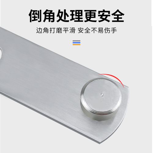 Thickened punch-free stainless steel buckle door bolt 90 degree door buckle right angle lock sliding door sliding door latch room door lock plane
