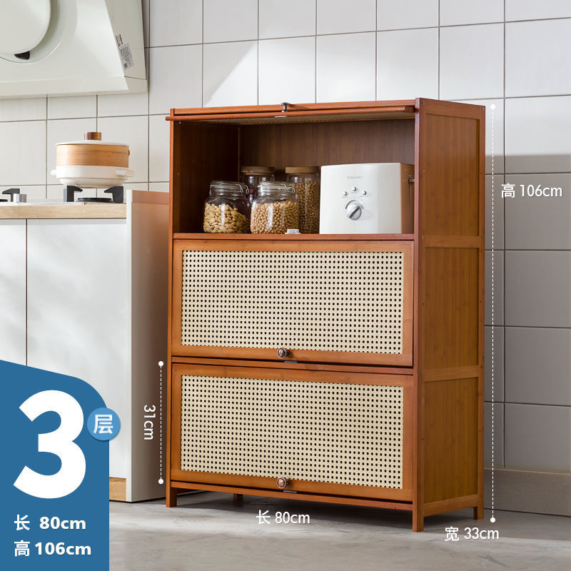 3단 80cm [라탄풍 캐비닛 도어] --- 인기 상품 재입고!