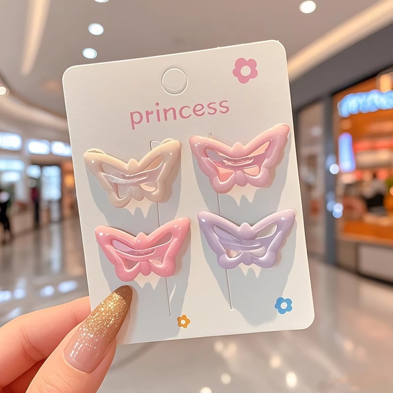 Estrellas para niños pinzas de cabello rosa pinzas de cabello de pentacos lindas bebés BB pinzas no dañan cabello niñas tocado al por mayor