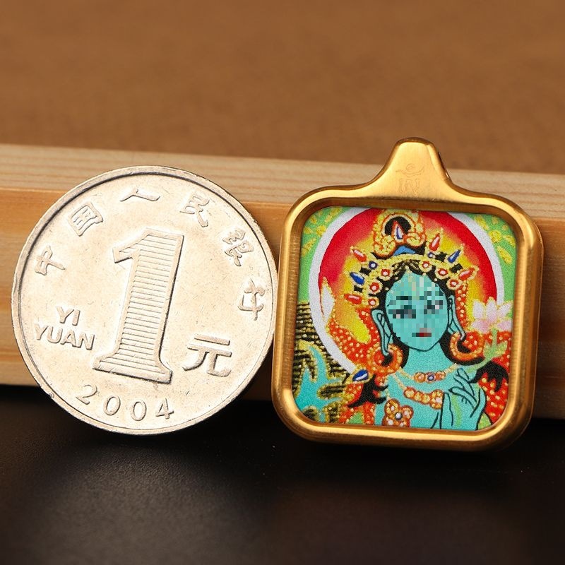 Kaifeng mini colgante Tangka Huang Zakilam tibetano joyería collar de marca budista ventas calientes