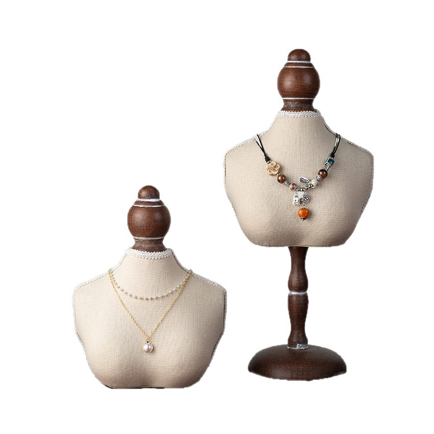 All-match solid color necklace jewelry jewelry display rack portrait neck jewelry necklace jewelry rack props wholesale