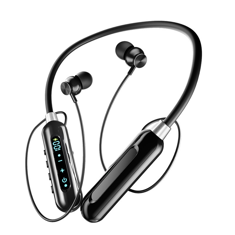 クロスボーダー新製品5.3高音質bluetoothイヤホン磁気吸引デジタル表示首掛け式運動長航続無線イヤホン|undefined