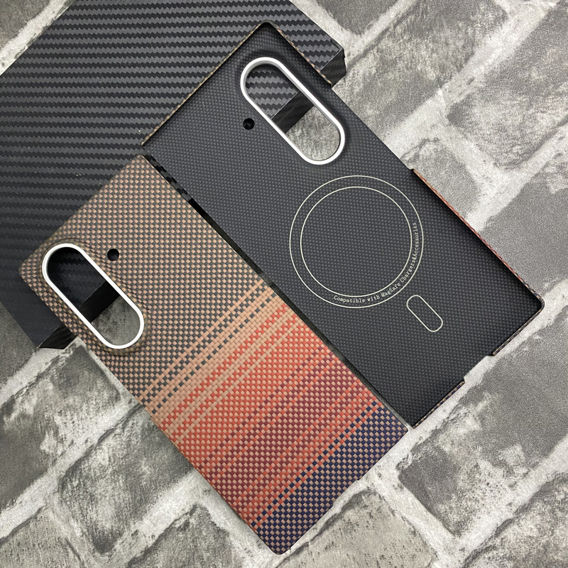 Samsung zfold7 中央軸携帯電話ケース ケブラー磁気 SAMSUNG fold7 アラミド繊維保護に適しています。|undefined