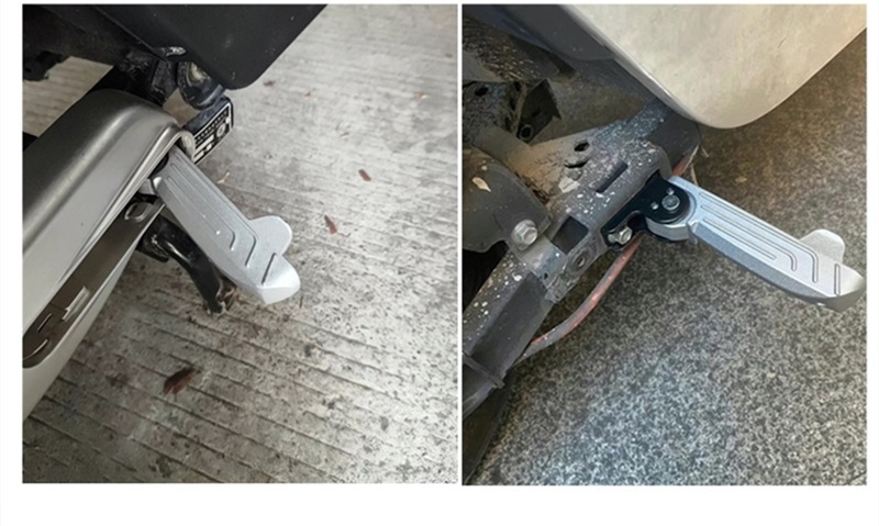 Suitable for the New National Standard Shanyuan G05 Electric Vehicle Rear Pedal with Aluminum Alloy Foldableing Pedal Installation Accessories
