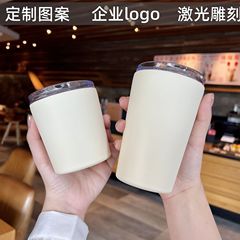 Wholesale Stainless Steel Insulated Coffee Cup 8OZ/12OZ Double Layer Portable Mini Cup with Lid Milk Cup
