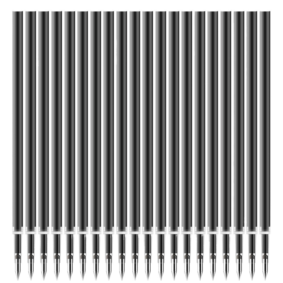 Deli S754 Gel Pen Refill, Retractable Pen Refill, 0.7mm Ballpoint Pen Refill, Carbon Ink Refill, Spring Head, Office Supplies