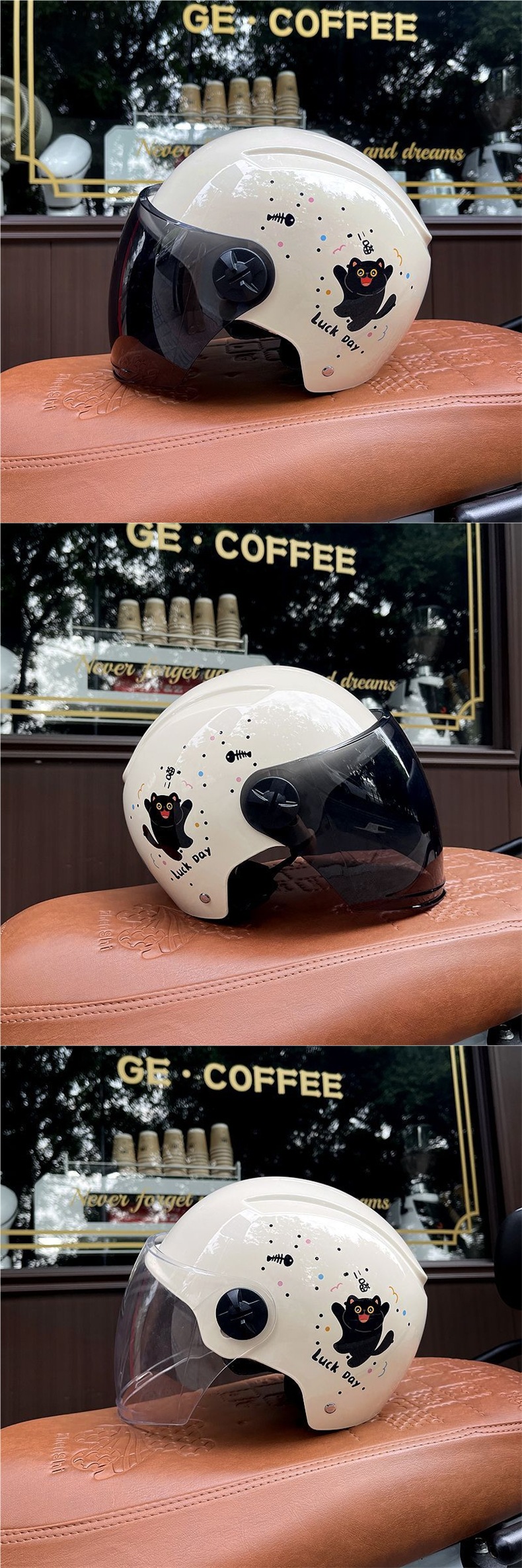 3C Certified Electric Vehicle Helmet Women's Electric Bicycle Hat Motorcycle Half Helmet