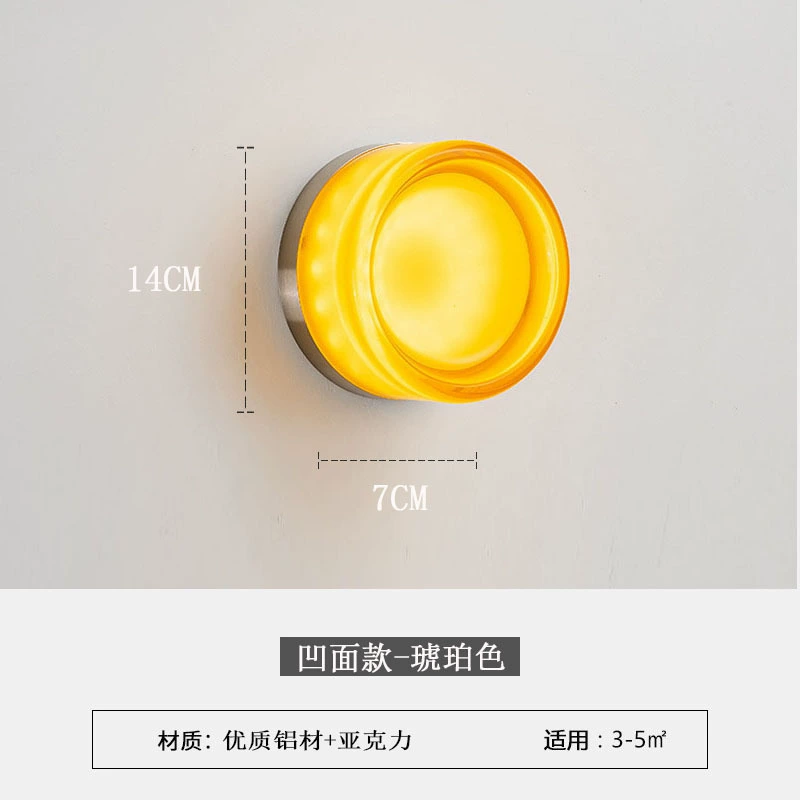 Wall Sconce stainless steel — Modern minimalist crystal wall lamp, 29×9×29 cm, light-luxury style