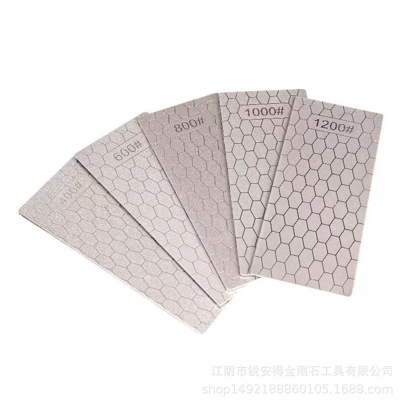 蜂巢窝金刚石方形磨片151x63 玉石印章磨刀石打磨片家用磨刀器