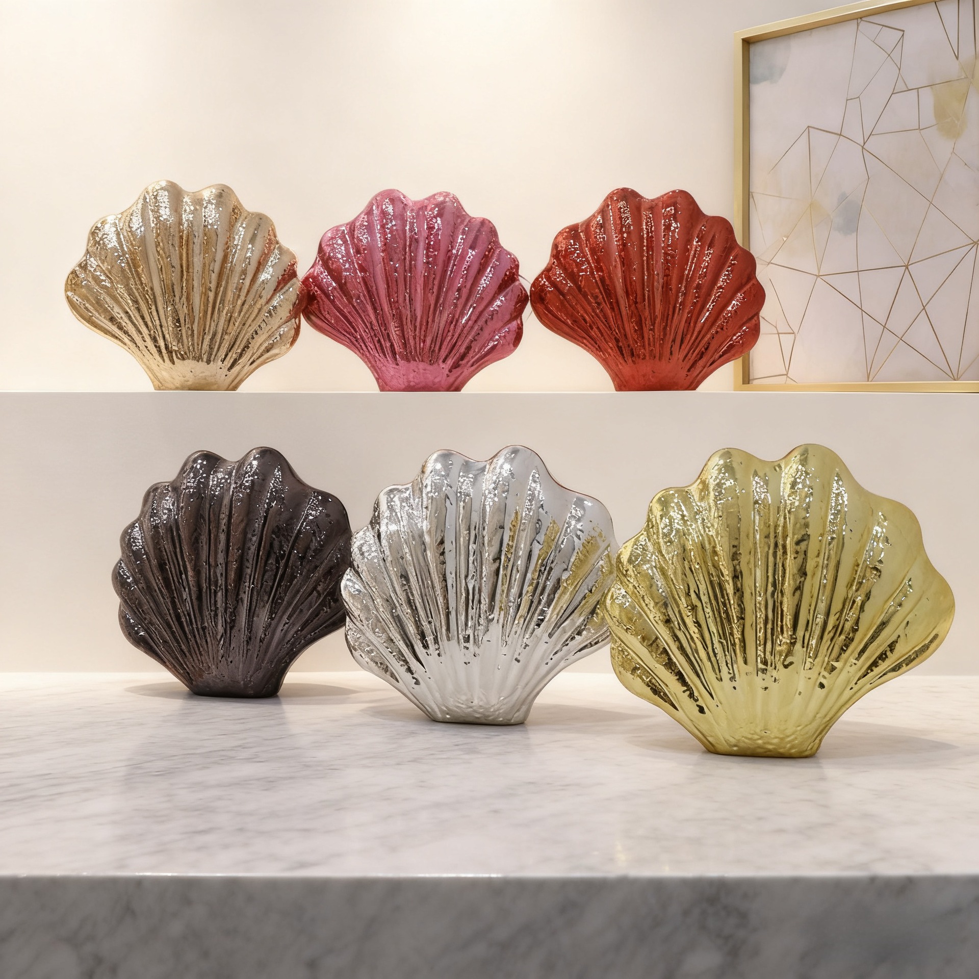 Transfronterizos mayorista de moda de alta sensación de cena bolsa de concha nicho diseño hermoso acrílico cara brillante bolsa de mano