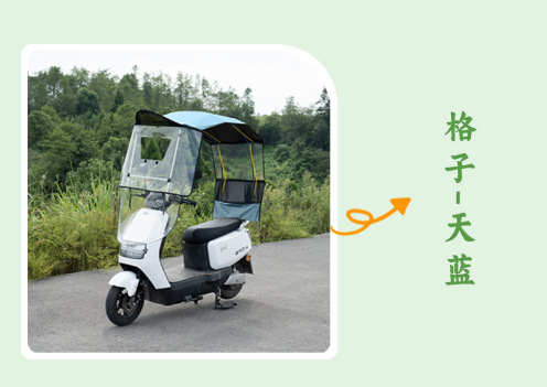 Fully Enclosed New Electric Vehicle Canopy, Quick-Detachable Folding Retractable Canopy, Motorcycle Sunshade and Rainproof Stainless Steel Support