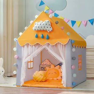 Game House Small House Castle Princess House Sleeping Play House Toy Mosquito Net Birthday Gift Tent Kidsren's Indoor