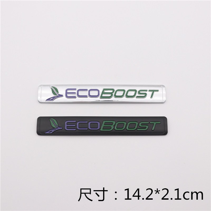 适用福特新蒙迪欧 福克斯 改装车标贴ECOBOOST后尾标 车贴