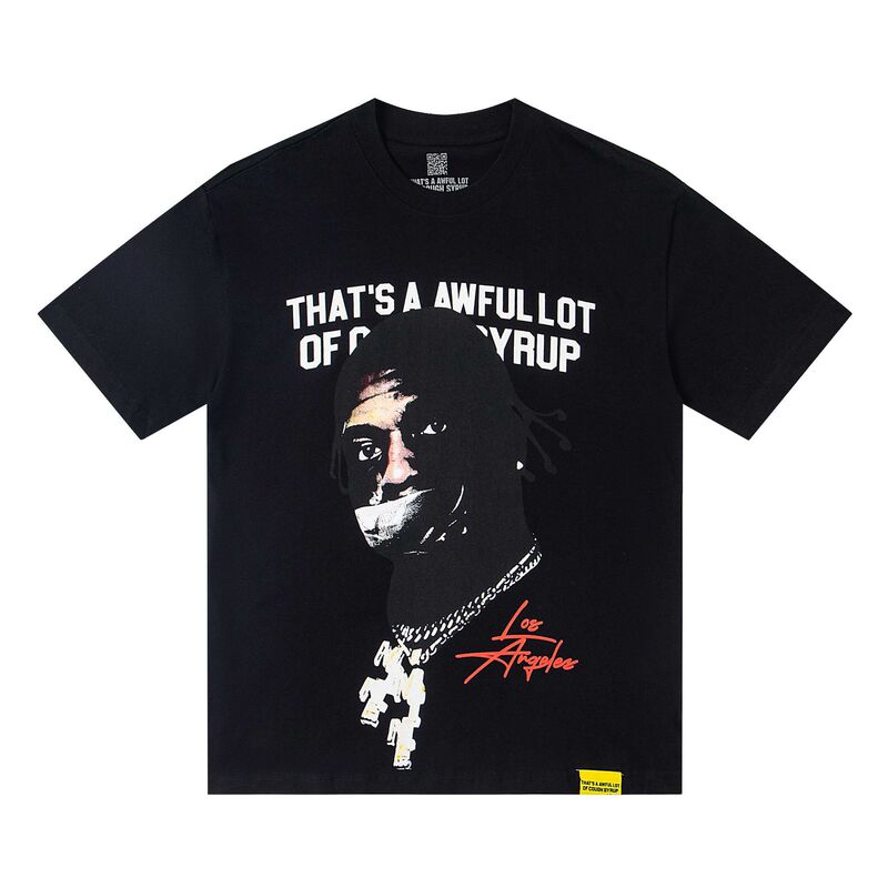 あれ。 SA AWFUL LOT OF COUGH SYRUP メンズ ヒップホップ ラップコラボ 半袖Tシャツ|undefined