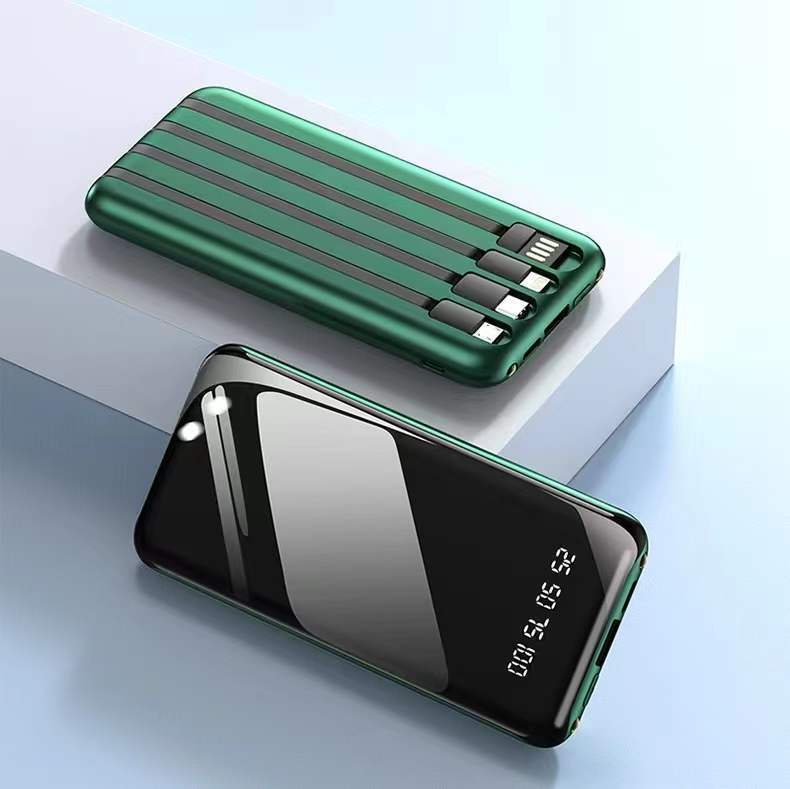 1w / 2w mA gran capacidad con cuatro líneas al aire libre portátil tesoro de carga móvil fuente de alimentación móvil universal en stock