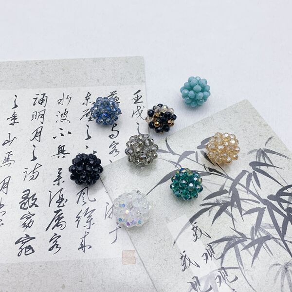 Creative woven beads handmade with zircon