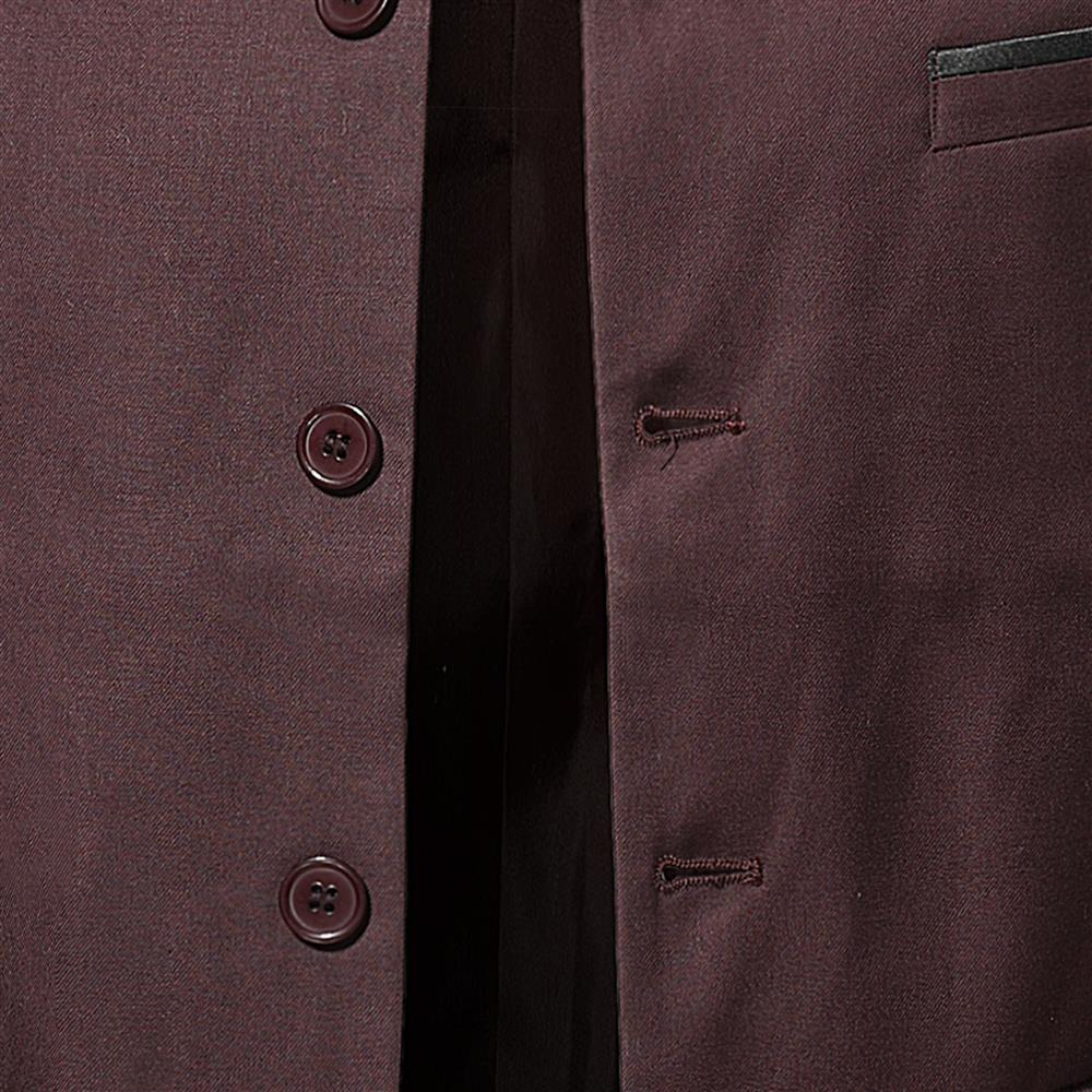 Slim Fit Blazer With Stand Collar For Men Autumn And Spring_voghion.com