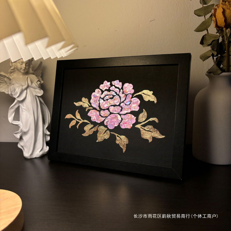 Pintura de conchas de mariposa de caracoles hecha a mano DIY paquete completo de materiales de actividad creativa grupo de construcción de marcos de abollo