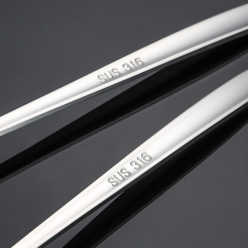 316 stainless steel spoon, knife and fork, Korean spoon, long handle stirring Western tableware set, coffee dessert rice spoon
