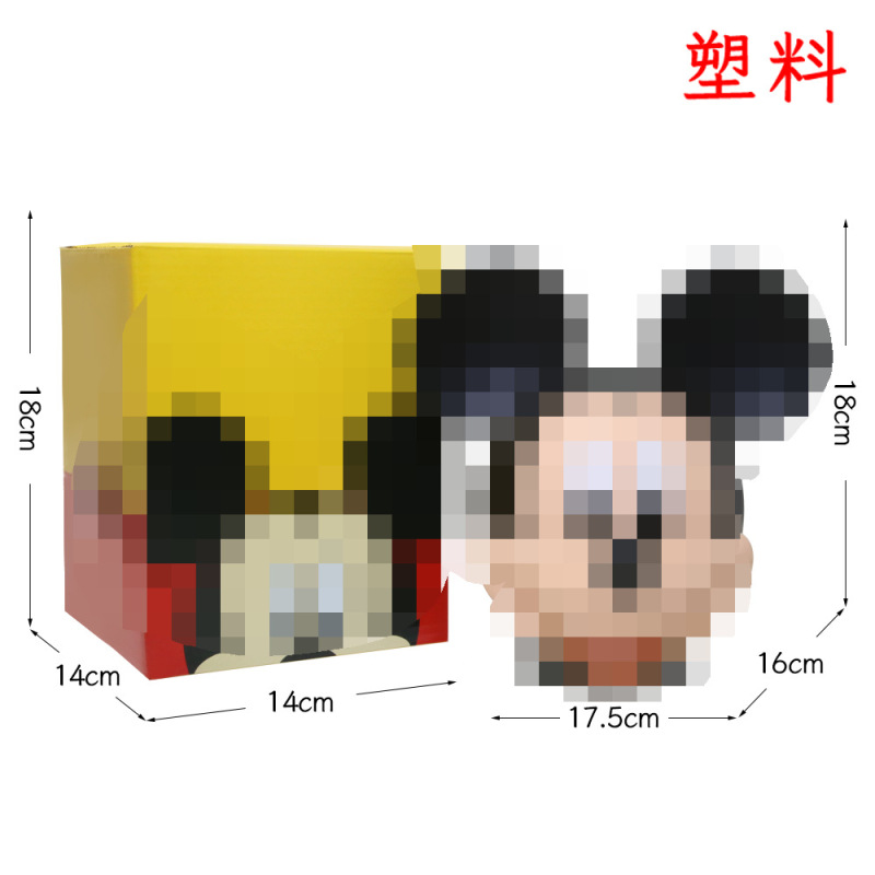 現代の創意的な漫画のかわいいプラスチックの柔らかい装飾品の子供の部屋のデスクトップの本棚の芸術の置物のミッキーマウスのおもちゃ|undefined