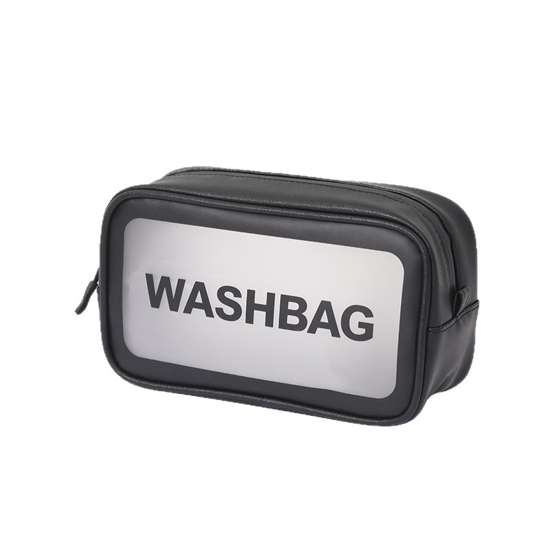 Neceser de PVC esmerilado para cosméticos, impermeable, portátil, para viaje, juego de tres piezas, portátil