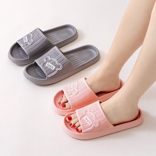 Sandal with Poop Feeling Men's Summer Outerwear Trendy Women's Indoor Home Bathroom Shower Use Cartoon Cool Slippers for Men
