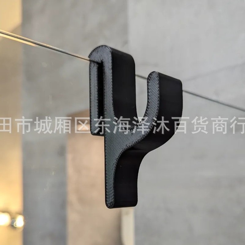 跨境新款Shower hook for 8 mm thick wall glass淋浴挂钩|undefined