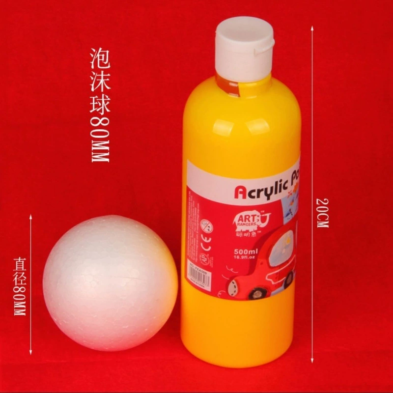 White round styrofoam ball from foam, small particles, DIY