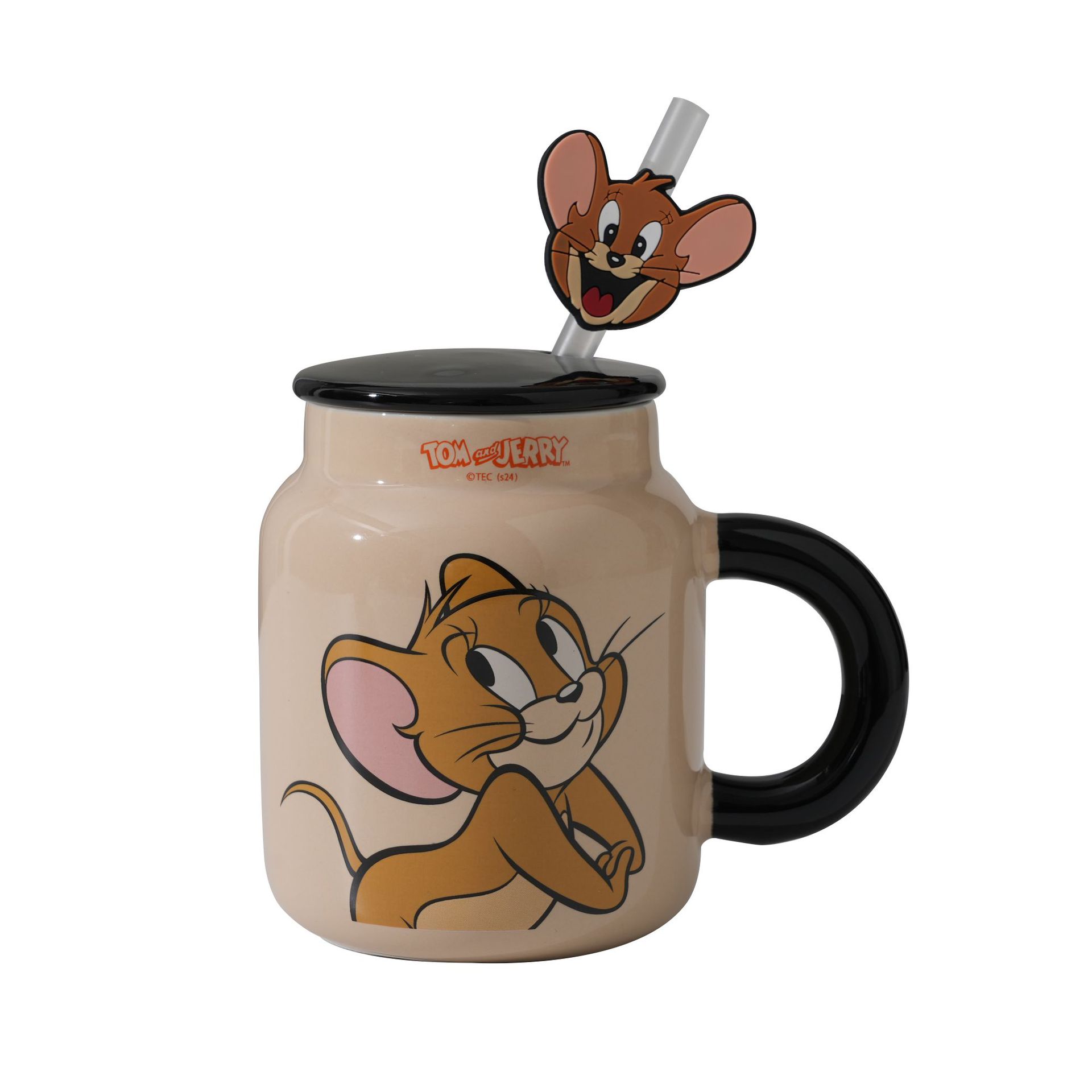 Auténtico autorizado gato y ratón cartón de dibujos animados exquisita caja de colores oficina en el hogar acompañante regalo fabricante de tazas de cerámica