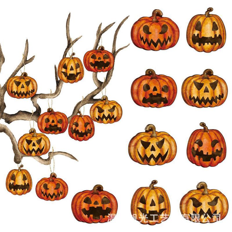 国境を越えて爆発したアマゾンハロウィーン装飾パンプキンストラップハロウィーンパーティーの雰囲気配置カボチャ吊り下げ|undefined