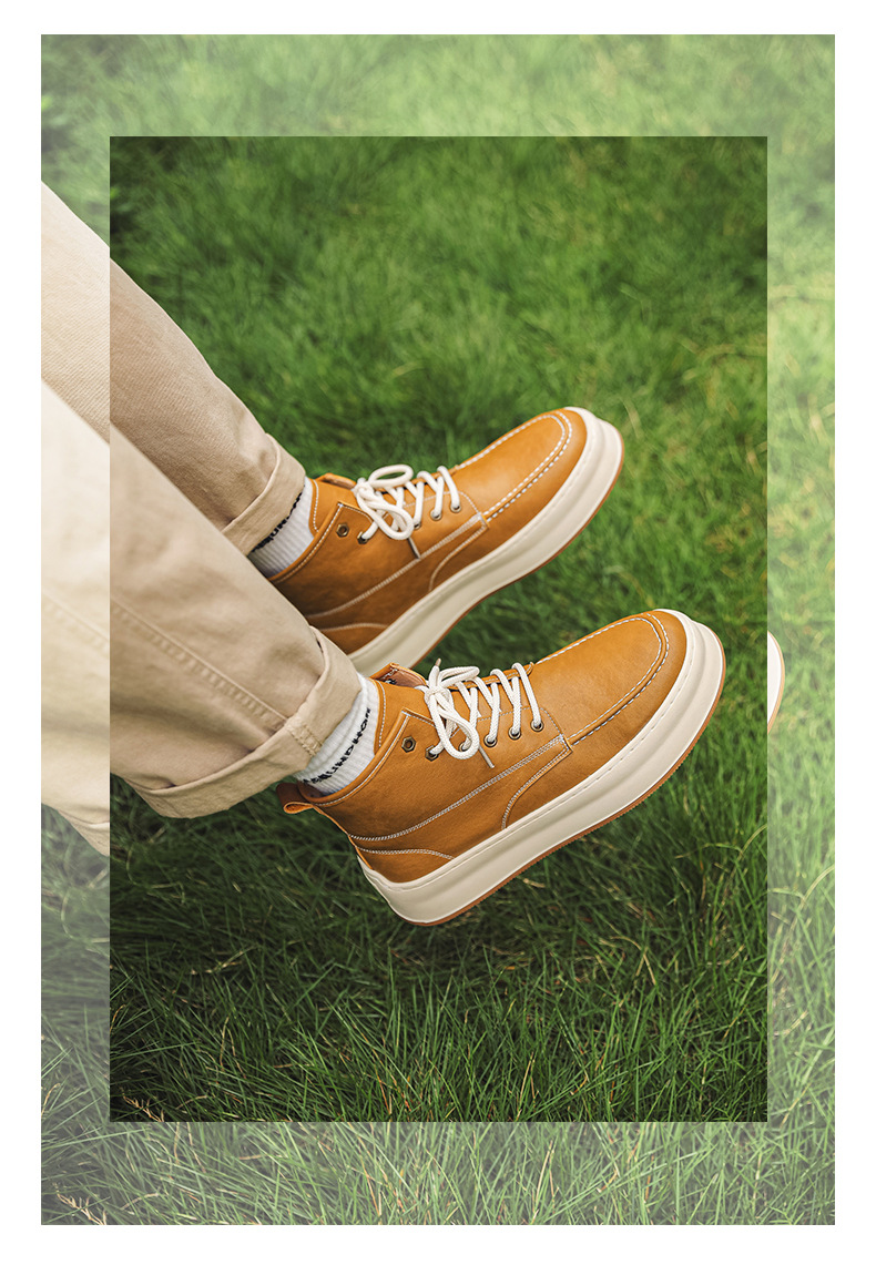 Herren Chukka Boots Aus Echtleder Atmungsaktive Mid Top Freizeitschuhe_voghion.com