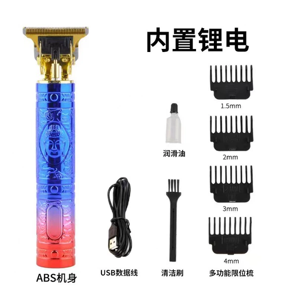 ABS blue and red gradient Buddha head