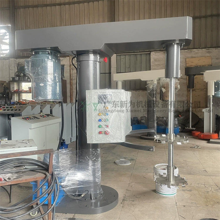 Большое количество точечных высокоскоростных миксеров для водорастворимых красок, миксеров с подъемом под давлением масла, двухвальных диспергаторов для клея и чернил.