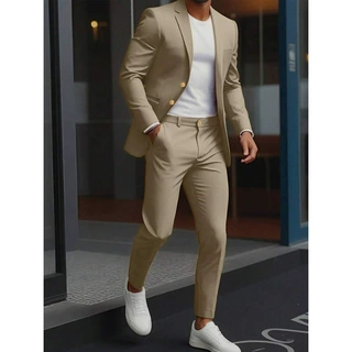 L 28210 Men's slim business suit set 男士韩版修身西装套装