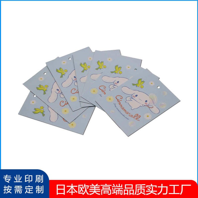 铜版纸吊牌彩色印刷 服装吊牌生产制衣/食品/玩具纸卡