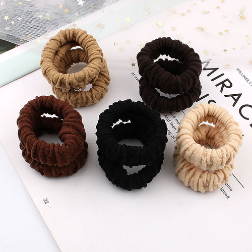 Highly elastic, seamless rubber band for women to tie their hair, balls, hair rings, hair accessories, hair-tying, durable, simple and thick hair rope