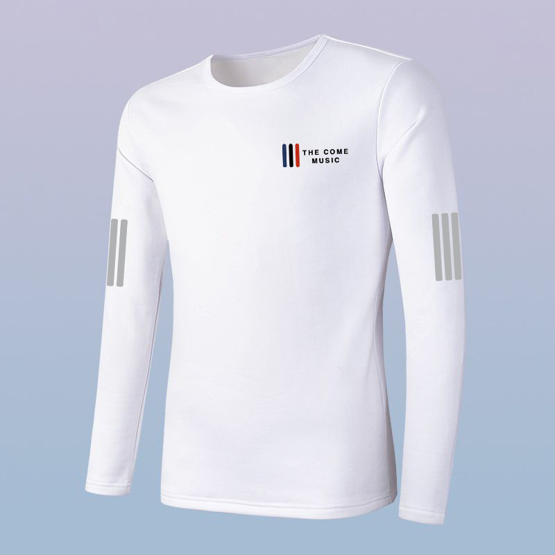 Long-sleeved T-shirt Men's Printed Casual Sports Teenager Trendy Four Seasons Round Neck Base Shirt Long-sleeved T-shirt Top