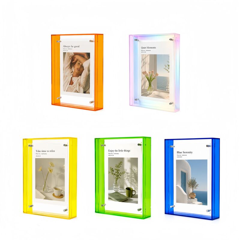 Acrylic Photo Frame Display Stand with a Light Luxury and High-End Feel, Transparent Display Frame, Large Size Wall Decoration, DIY Plastic Picture Frame
