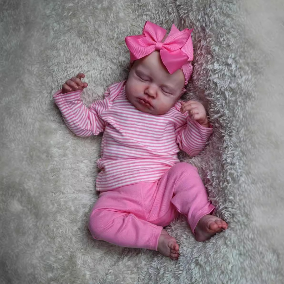 49cm tela cuerpo simulación renacimiento muñeca Loulou transfronterizo e-commerce suministro de una sola pieza de entrega