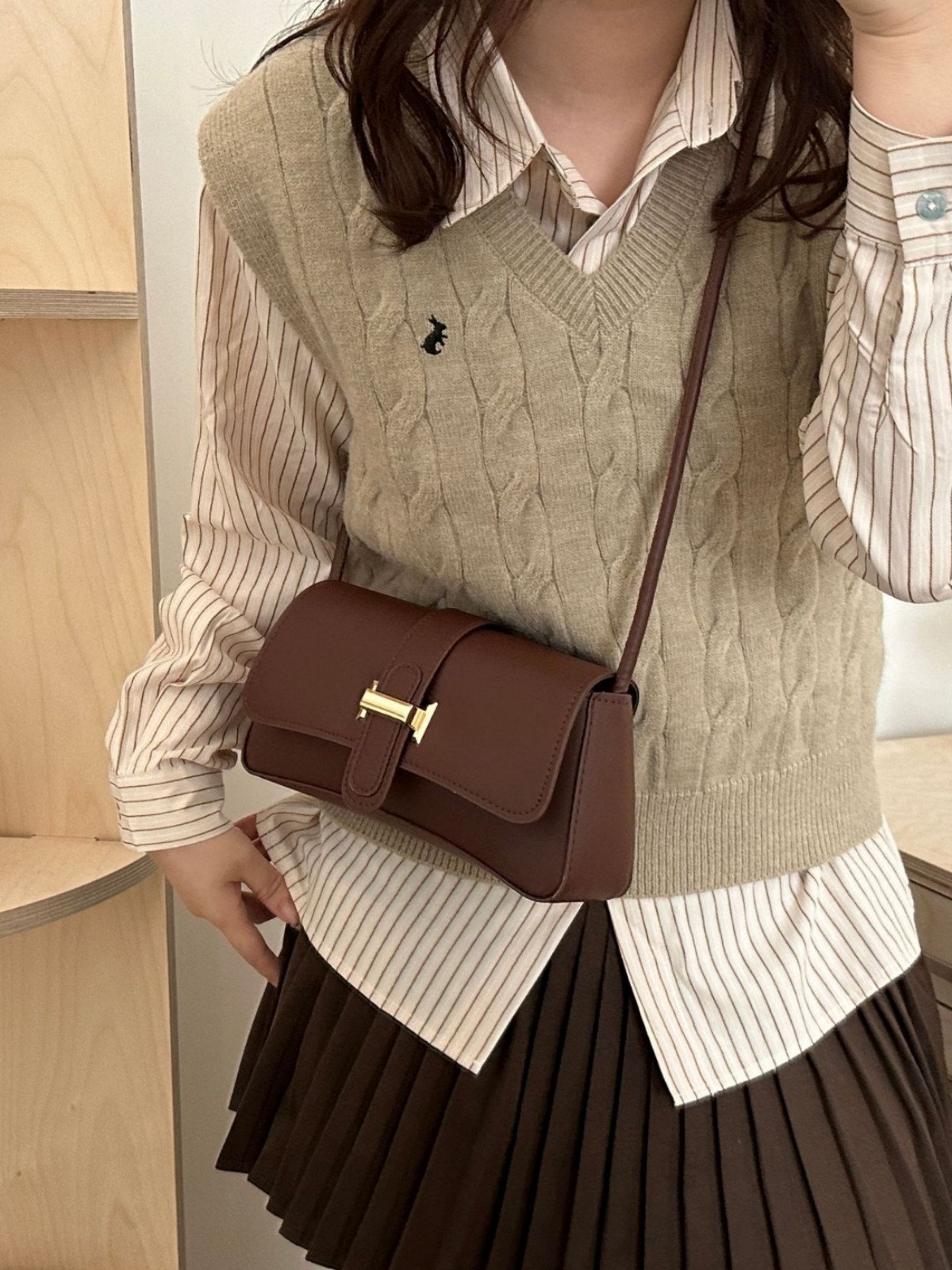 Shoulder bag, trend universal small one-shoulder bag, suitable for spring and autumn