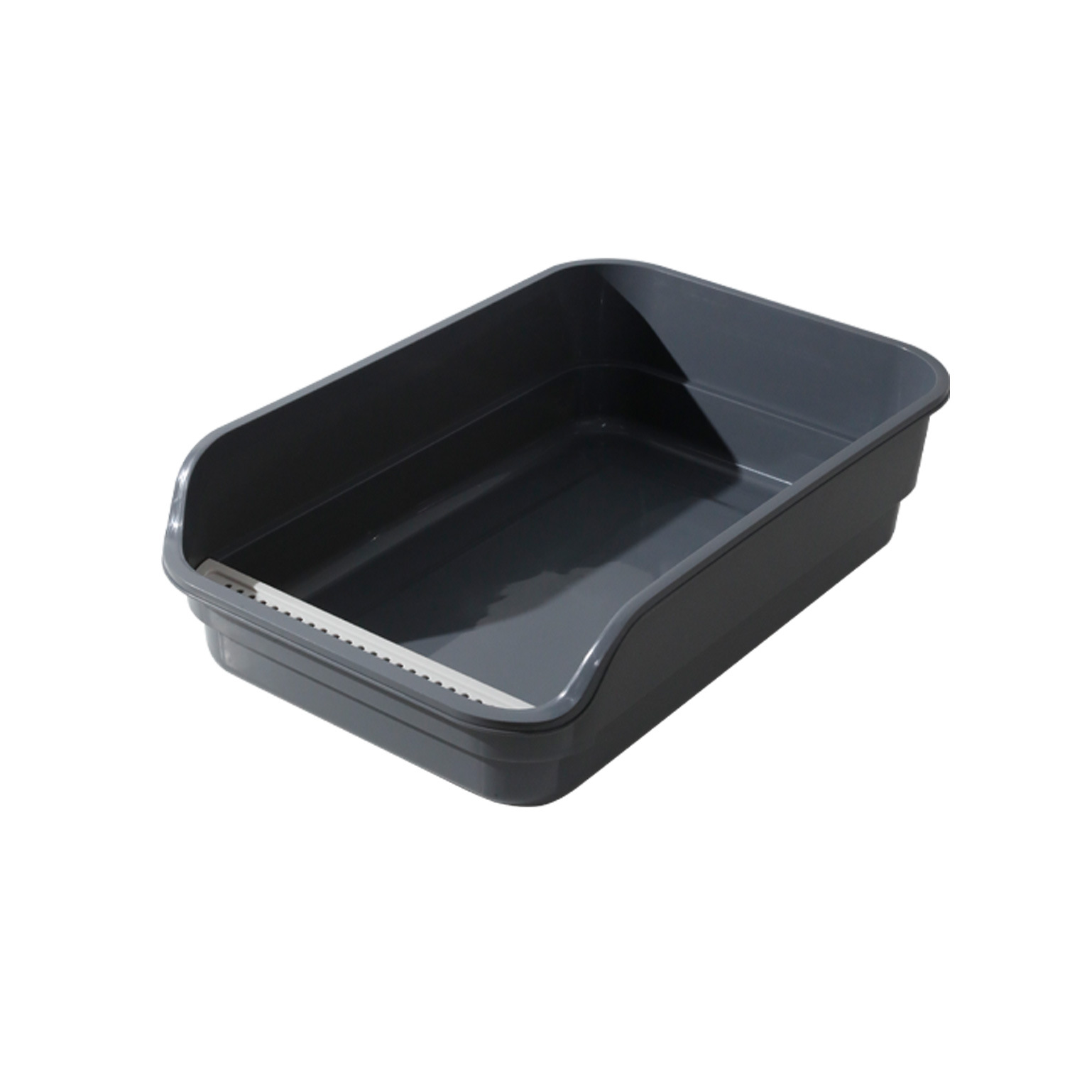 Tela larga boca boca semicerrada, caja de arena para gatos, caja de arena para gatos, inodoro para gatos extra grande y alto, desodorante, salpicaduras externas, inodoro para gatos