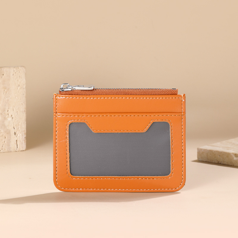 Nuevo tipo de billetera para damas simple estilo coreano corto se puede colocar en la licencia de conducir multi-tarjeta pequeña billetera multi-tarjeta llavero