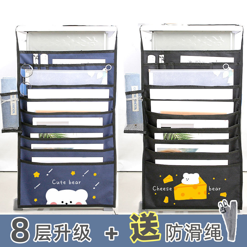 Escritorio multifuncional impermeable Student Book bolsa colgante estudiante de secundaria soporte de libros de gran capacidad de almacenamiento multicapa libro de aula artefacto de carga