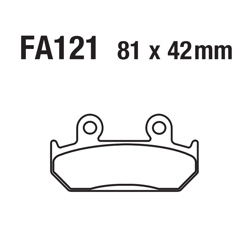 Paña de freno de motocicleta Paña de freno de freno FA121 CBR 250 350 400 450 500