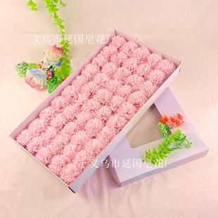 Teacher's Day Carnation Soap Flower Head Mother's Day Soap Flower Simulation Fake Flower Soap Flower New Carnation Flower Head