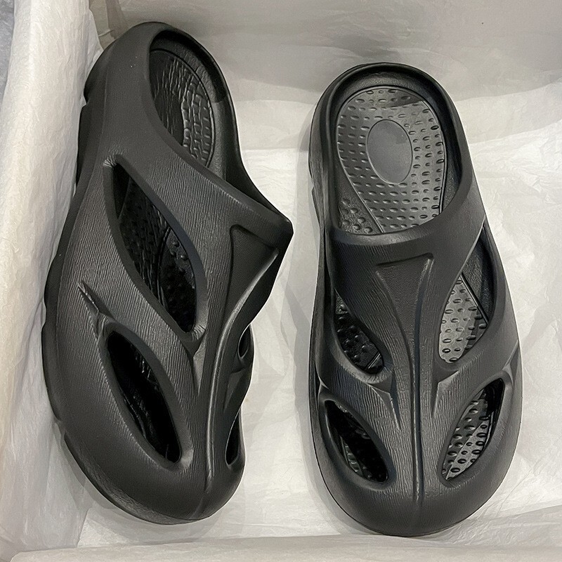 Cross-border tk Thai fashion brand slippers men's and women's beach sandals non-slip functional special-shaped hollow cross-country back-to-hole shoes
