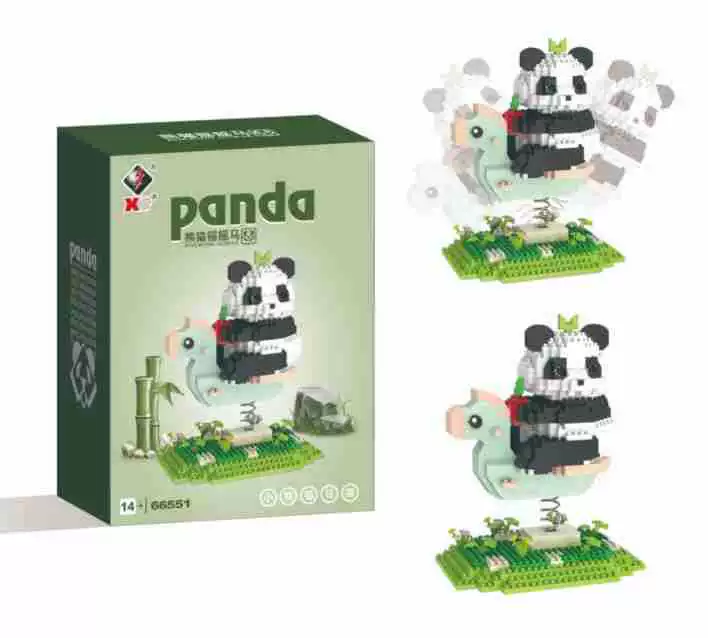 Building Block Panda Set (Lego) — Mini collectible figures, multi-style options