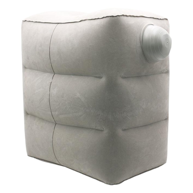 Alfombrillas inflables ajustables de stock de fábrica, reposapiés de tren de alta velocidad flocado, reposapiés de avión de viaje, almohadillas portátiles para las piernas de automóvil